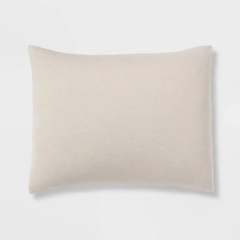 3pc King Jersey Comforter and Sham Set Oatmeal Heather - Threshold